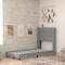 Flash Furniture Gray Queen Platform Bed with Headboard YK-1078-GY-T-GG - alternate 8